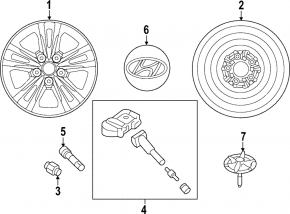 Диск колесный R16 Hyundai Elantra AD 19-20