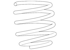 Пружина передняя правая Chevrolet Camaro 16-23