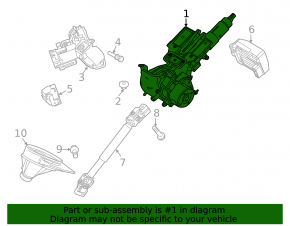 Рулевая колонка Ford Fiesta 11-19