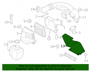 Воздухоприемник Subaru Forester 19-24 SK