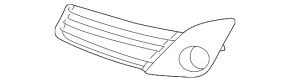 Grila bara fata dreapta Toyota Camry v50 12-14 SUA SE sub PTF fara ornamente cromate nou neoriginal
