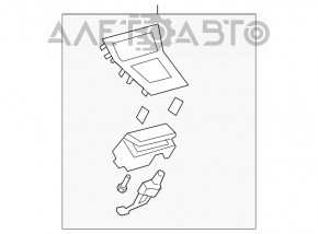 Capacul consolei centrale pentru Lexus ES350 07-09 din lemn