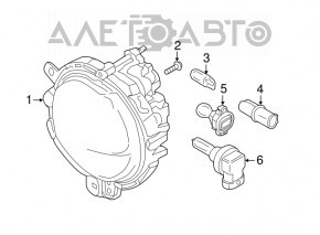 Proiector ceață stânga Mini Cooper Clubman F54 16-19 halogen