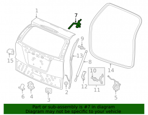 Петля двери багажника левая Honda CRV 12-14