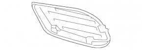 Решетка переднего бампера правая Mercedes E-class W212 14-16 AMG pkg