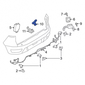 Камера заднего вида Ford Ecosport 18-22