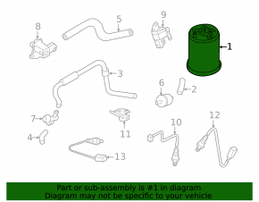 Recipientul cu absorbant de cărbune Nissan Versa Note 13-19, complet asamblat