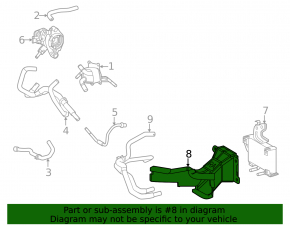 Дефлектор радиатора АКПП Toyota RAV4 Prime 21-24