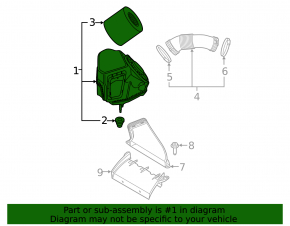 Корпус воздушного фильтра Audi A6 C8 19-25 3.0T