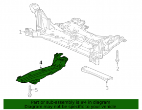 Усилитель переднего подрамника правый Honda Civic XI FE/FL 22-26