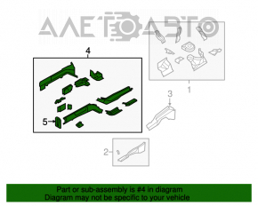 Partea din față stânga Chrysler 200 11-14