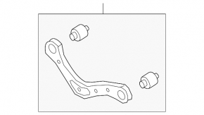 Braț de control stânga spate superior pentru Hyundai Elantra AD 17-20 sport