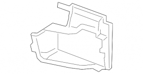 Conductă de aer suplimentară pentru radiator stânga Porsche Panamera 17-23 2.9, 3.0