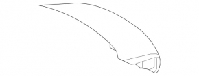 Крышка багажника Mercedes W221 06-13 серебро крашенная