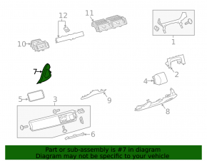 Ornamente laterale dreapta pentru Land Rover Range Rover Velar 18-23, negru