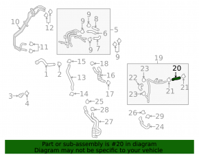 Патрубок системы охлаждения Audi A3 8V 15-16 2.0 TDI на интеркулер