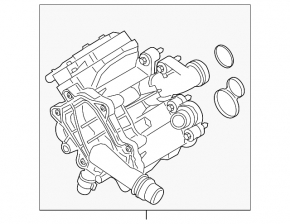 Корпус термостата BMW 5 G30 17-20 2.0Т, 530e hybrid