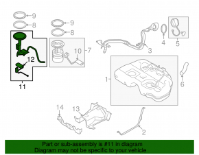 Датчик уровня топлива поплавок Nissan Murano z52 15-24