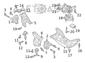 Подушка АКПП Audi Q7 16-26 2.0T