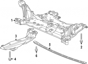 Распорка переднего подрамника Honda CRV 23-26