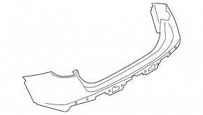 Бампер задний голый верхняя часть BMW X1 E84 13-15