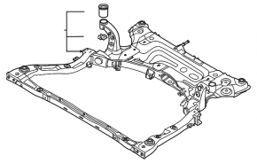 Subcadru față Kia Niro 23-26 EV