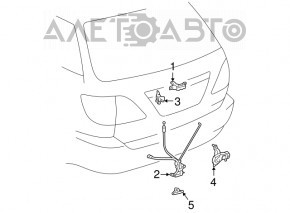 Ручка двери багажника Lexus RX300 98-03