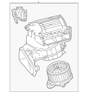Печка в сборе вентиляция Lexus CT200h 11-13
