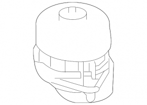 Подушка двигателя левая Mercedes GLE 63 16-19 5.5