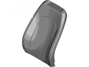 Scaunul șoferului Lincoln MKZ 13-16 fără airbag, încălzire, piele gri