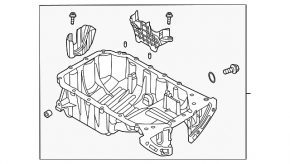 Поддон масляный Hyundai Elantra 21-23 2.0 G4NS