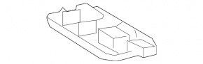 Плафон освещения задний Lexus GS300 GS350 GS430 GS450h 06-08 бежевый, потерт