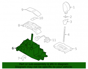 Шифтер КПП Subaru Outback 15-19