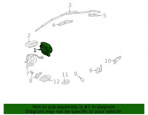Подушка безопасности airbag в руль водительская Toyota Prius 20 04-06 черн