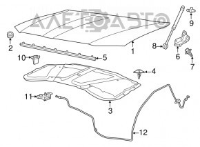 Изоляция капота Chrysler 300 11-23