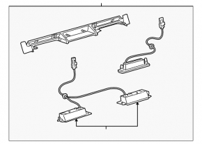Подсветка номера крышки багажника Lexus LS460 LS600h 07-12 в сборе
