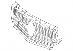 Решетка радиатора grill Mercedes CLA 14-16 сетка