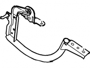 Петля крышки багажника левая Ford Focus mk3 11-18 4d