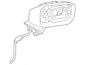 Зеркало боковое левое в сборе Mazda CX-5 17-25 bsm, поворотник