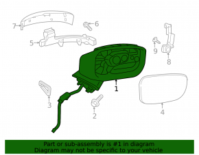 Зеркало боковое левое в сборе Mazda CX-5 17-25 bsm, поворотник