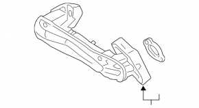 Трубка клапана ЕГР Toyota Venza 21-22