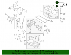 Крышка маслозаливной горловины Kia Sorento 16-20 2.4