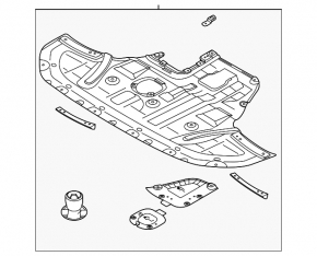 Protecție motor Hyundai Sonata 21-23 2.5 Coreea