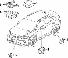 Senzor airbag stânga față pentru Volkswagen ID.4 23-25