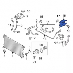 Фланец системы охлаждения Ford Escape MK3 13-19 2.5