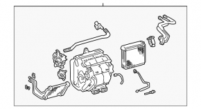Печка в сборе Toyota Camry v30 2.4