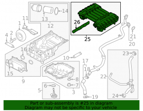Коллектор впускной Porsche Cayenne 958 11-17 3.6
