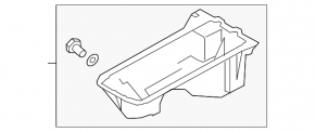 Поддон масляный BMW 5 GT F07 10-17 3.0T N52 N55