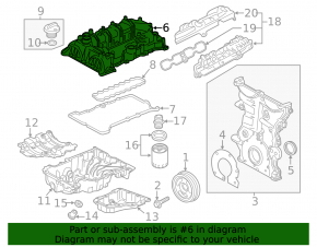 Крышка клапанная GMC Terrain 18-21 LYX FWD
