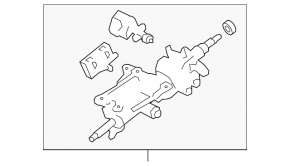Рулевая колонка Lexus LS460 LS600h 07-09
